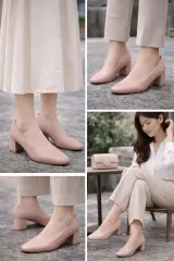 ピンク ベーシック レディース パンプス