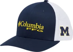 コロンビア メンズ アクセサリー 帽子 Columbia Mens Michigan Wolverines Blue Adjustable Hat NoColor ブルー