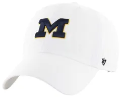 フォーティーセブン メンズ アクセサリー 帽子 47 Mens Michigan Wolverines Clean Up White Adjustable Hat NoColor ホワイトのサムネイル