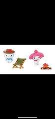 2種まとめ売り) サンリオ キャンピング ガチャ ハローキティ + マイメロディ