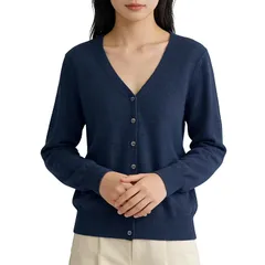[Amtop] カーディガン レディース 秋 トップス Vネック ニット カシミヤタッチ ナース 薄手 軽い 通気性 着痩せ ロングカーディガン 春 冷房対策 0