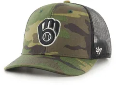 フォーティーセブン メンズ アクセサリー 帽子 47 Mens Milwaukee Brewers Camo Trucker Hat NoColor