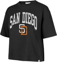 フォーティーセブン レディース トップス Tシャツ 47 Womensan Diego Padres Black Shale Reed City TShirt NoColor ブラック