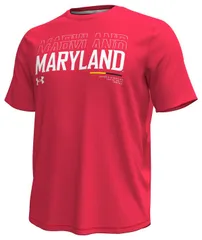 アンダーアーマー メンズ トップス Tシャツ Under Armour Mens Maryland Terrapins Red KnockoutShirt NoColor レッド