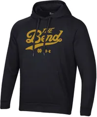 アンダーアーマー メンズ アウター パーカー・スウェット フリース Under Armour Mens Notre Dame Fighting Irish Black The Bend Rival Fleece Hoodie NoColor ブラック