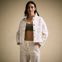 キャリー レディース アウター ジャケット・ブルゾン パイル CALIA Womens Terry Jean Jacket Cloud Cover