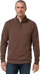 トラビスマヒュー メンズ アウター パーカー・スウェット TravisMathew Mens Cloud 20 Golf 14 Zip Chocolate Brown ブラウン