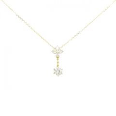 本物鑑定済】 K18 ダイヤ花モチーフ ネックレス - メルカリ