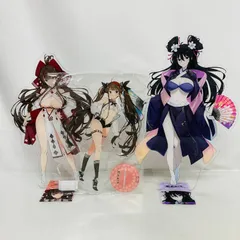 閃乱カグラ アクリルスタンド グッズ 3点 まとめ セット 両備 雪不帰 鴇 / WEBくじ 6パイ目 アクリルメガフィギュア
