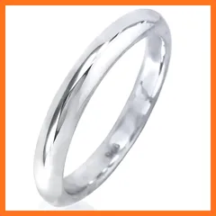 【新品】 シルバー 925 甲丸 リング 3mm 指輪 シンプル 12号 0