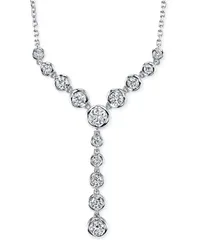 シレーナ レディース アクセサリー ネックレス・チョーカー・ペンダントトップ レース Sirena Diamond Lariat Necklace 1 ctw in 14k Gold or White Gold ホワイト