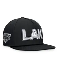 ファナティクス メンズ アクセサリー 帽子 Fanatics Mens Black Los Angeles Kings Authentic Pro Rink Team Code Snapback Hat Black ブラック