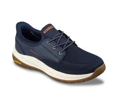 スケッチャーズ メンズ シューズ スニーカー リラックスフィット Skechers Hands Free Slipins Relaxed Fit Meroe Alden Sneaker Mens Navy ネイビー