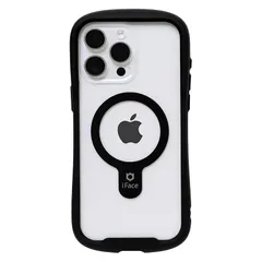 【新品】 iFace Reflection Magnetic iPhone 15 Pro Max ケース MagSafe 対応 クリア 強化ガラス (ブラック)【アイフェイス アイフォン15promax 用 iphone15プロマックス 用 カバー マグセ 0