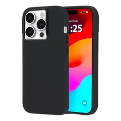 【新品】 【Case-Mate】 iPhone 15 Pro 用 ハイブリッド ケース [抗菌・落下耐衝撃テスト3.6mクリア] 最高の触り心地 MagSafe対応 シリコン ブラック Silicone - Black CM051468 1