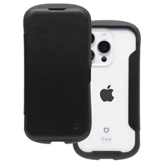 【新品】 iFace Reflection iPhone 15 Pro ケース 手帳型 クリアケース (ブラック)【 アイフェイス スマホケース 耐衝撃 iphone15pro アイフォン15プロ 手帳 ダイアリーケース カード収納 ポリカーボネート 】 1