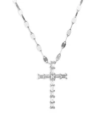 ラナ レディース アクセサリー ネックレス・チョーカー・ペンダントトップ レース LANA Jewelry Diamond Baguette Cross Pendant Necklace in 14K Yellow or White Gold 027 tcwh