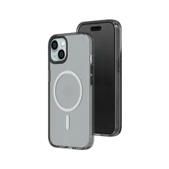 【新品】 RHINOSHIELD JellyTint 耐衝撃カラークリアケース - MagSafe対応 [iPhone 15 Plus] 対応 磁力 軍規格超えの耐衝撃性 耐傷性 トレンドカラー 黄ばみにくい 透明ケース - アッシュブラック