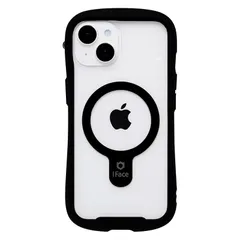 【新品】 iFace MagSafe 対応 Reflection iPhone 15/14/13 ケース MagSynq クリア 強化ガラス (ブラック)【アイフェイス スマホケース マグセーフ 耐衝撃 透明 iphone15 iphone14 iphon 0