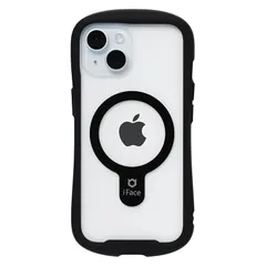 【新品】 iFace Reflection Magnetic iPhone 15 ケース MagSafe 対応 クリア 強化ガラス (ブラック)【アイフェイス アイフォン15 用 iphone15 用 カバー マグセーフ 耐衝撃 透明 ストラップホール】 1