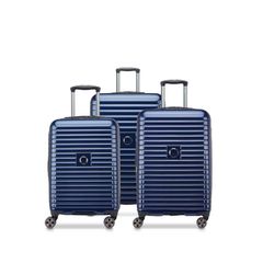 델시 남성 가방 가방 Delsey Cruise 30 3Piece Set CarryOn 24 And 28 Spinners Deep Sea Navy 네이비