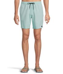 O'Neill Men's Swimwear Shorts - Hermosa Solid Volley 17 Boardshorts Pastel Turquoise