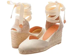 カスタ ニエール レディース シューズ ヒール CASTANER Chiara 60 mm Wedgespadrille Ivory アイボリーのサムネイル