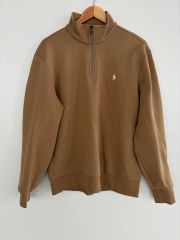 ポロ ラルフローレン ブラウン ハーフジップアップ スウェット