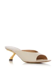 フェラガモ レディース シューズ サンダル ヒール FERRAGAMO Womens Igea Shape Heel Slide Sandals Mascarpone