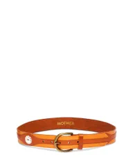 マザー レディース アクセサリー ベルト レザー MOTHER The Two Tone Leather Belt Natural and Cognacのサムネイル