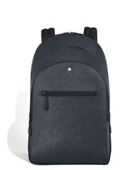[Free Shipping] Montblanc Women's Watch Accessory Sartorial Medium 3 Compartment Backpack Blue