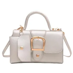 【新品】 [Ishihara liacceai] ショルダーバッグ 斜めがけ レディース 2wayハンドバッグ PU ミニバッグ 小さめ シンプル 韓国風 ポシェット ファッション 通勤 OL 1