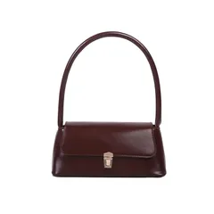 【新品】 [OZBERLI] レディース ショルダーバッグ ハンドバッグ 小さめ ミニ コンパクト フォーマル バッグ 軽量 かわいい おしゃれ コーデ かばん 鞄 レトロ調 レザー 黒 可愛い お洒落 シンプル 横長 通勤 調 結婚式 入学式 卒業式 卒 0