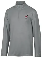 【送料無料】 チャンピオン メンズ ジャケット・ブルゾン アウター Champion Mens South Carolina Gamecocks Grey Micro Mesh Promo QuarterZip Jacket NoColor