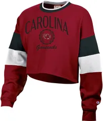 【送料無料】 チャンピオン レディース パーカー・スウェット アウター Knights Apparel Womens South Carolina Gamecocks Crimson Promo Crew Pullover Sweatshirt NoColor