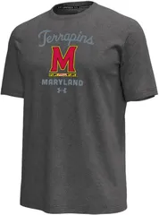 アンダーアーマー メンズ トップス Tシャツ Under Armour Mens Maryland Terrapins Black Heather Icon TShirt NoColor ブラック