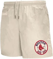 ミッチェルネス メンズ ボトムス ハーフパンツ・ショーツ ショートパンツ ロゴ Mitchell Ness Adult Boston Red Sox Vinylogo Cream Athletic Sのサムネイル