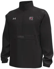 アンダーアーマー メンズ アウター ジャケット・ブルゾン Under Armour Mensouth Carolina Gamecocks Black 12Zip Woven Anorak Jacket NoColor ブラック