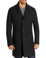 コールハーン メンズ アウター コート Cole Haan SingleBreasted Top Coat Black ブラックのサムネイル