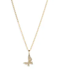 ラナ レディース アクセサリー ネックレス・チョーカー・ペンダントトップ レース LANA Jewelry Diamond Butterfly Pendant Necklace in 14K Yellow Gold 092 tcw Gold ゴールド