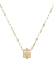 ラナ レディース アクセサリー ネックレス・チョーカー・ペンダントトップ レース LANA Jewelry Diamond Pav Textured Ring Pendant Necklace in 14K Yellow Gold 017 tcw Gold ゴ