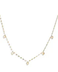 ラナ レディース アクセサリー ネックレス・チョーカー・ペンダントトップ レース LANA Jewelry 14K Yellow Gold Polished Heart Dangle Stationecklace 16 Gold ゴールド