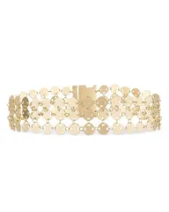 ラナ レディース アクセサリー ブレスレット・バングル・アンクレット LANA Jewelry Laser Chainmail Triple Row Bracelet in 14K Yellow Go