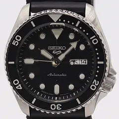 新品同様 保/箱付 稼働 セイコー 5スポーツ 4R36-07G0 AT/自動巻 ブラック文字盤 メンズ腕時計 4056100 3JWY MST ABC19299