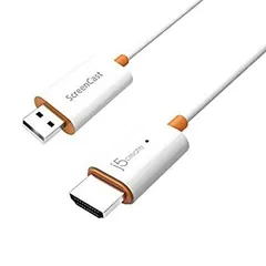 【中古-非常に良い】 j5create ワイヤレス HDMI ドングルレシーバー 受信機 1080p 60Hz 5G 2.4GHz Windows (Miracast) Mac (Airplay) Android