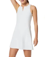 スパンク レディース トップス ワンピース SPANX Zip Front Racerback Dress Vivid White ホワイトのサムネイル