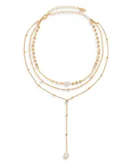 エティカ レディース アクセサリー ネックレス・チョーカー・ペンダントトップ レース Ettika Forever Freshwater Pearl MultiChain Choker Necklac