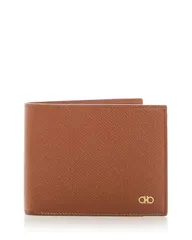 フェラガモ メンズ アクセサリー 財布 レザー Ferragamo Micro Gancio Leather Bifold Wallet New Cognacのサムネイル