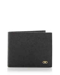 フェラガモ メンズ アクセサリー 財布 レザー Ferragamo Micro Gancio Leather Bifold Wallet Neroのサムネイル