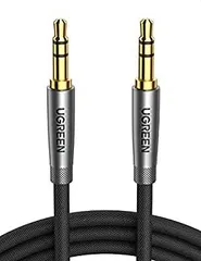 【中古-非常に良い】 UGREEN 3.5mm ステレオミニジャック AUX ケーブル オスオス オーディオケーブル 高耐久性ナイロン編み (0.5M)
